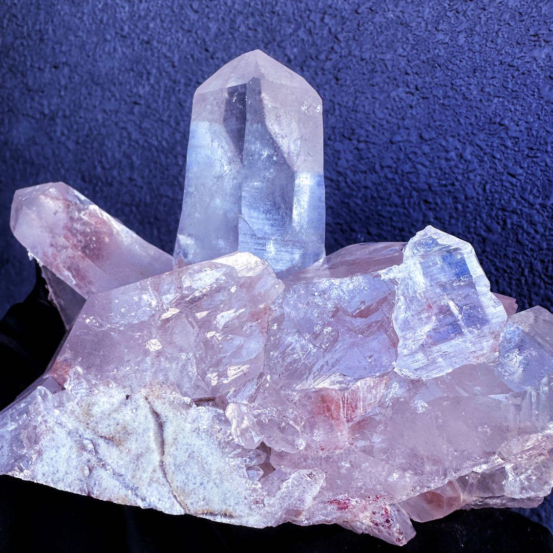 希少❗️超綺麗♡レインボー☆超強いパワー ヒマラヤ水晶 クラスター天然石A1454