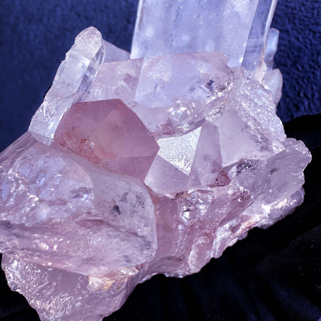 希少❗️超綺麗♡レインボー☆超強いパワー ヒマラヤ水晶 クラスター天然石A1454