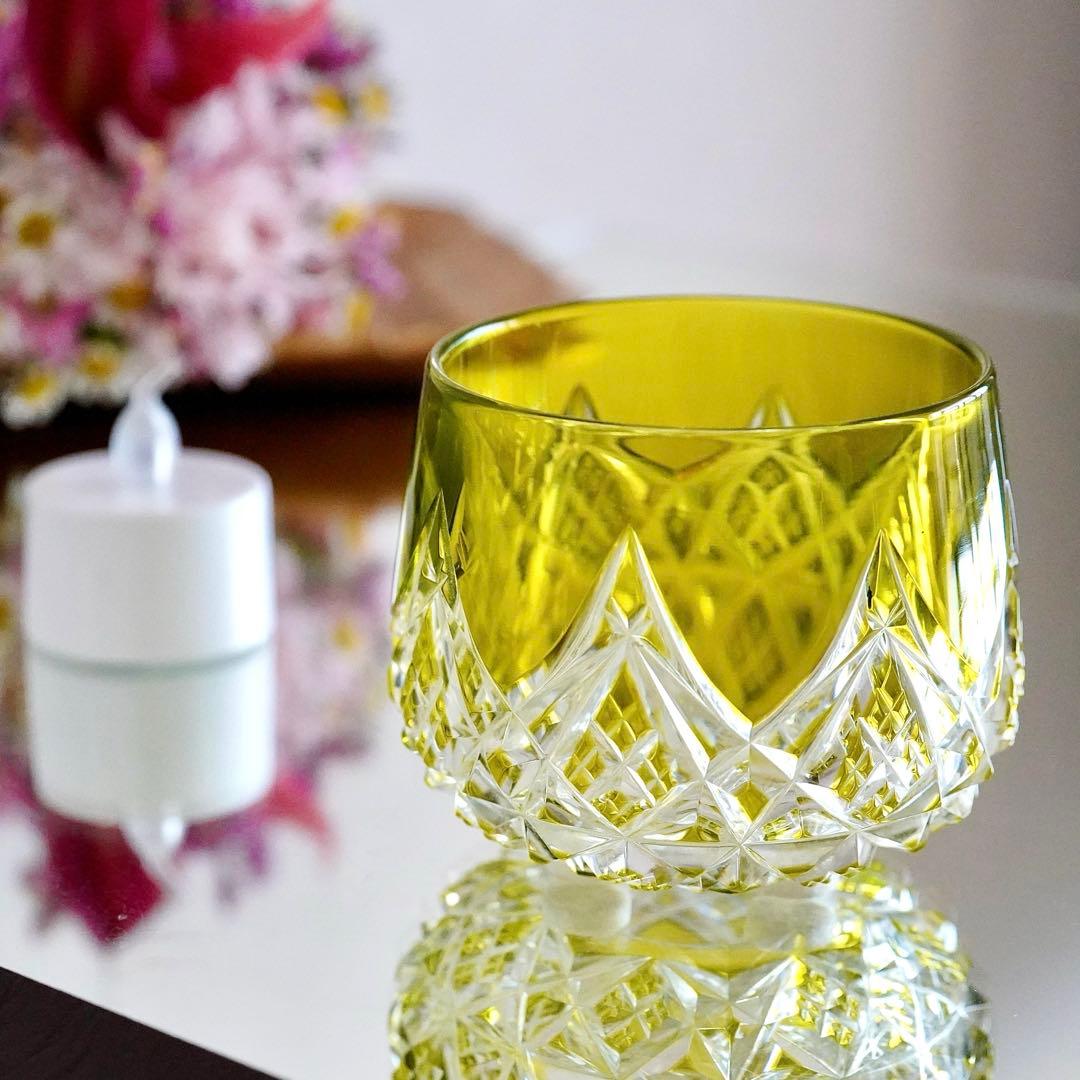 美品★希少オールドバカラBACCARAT コルベール グリーン色被せ 小物入れA