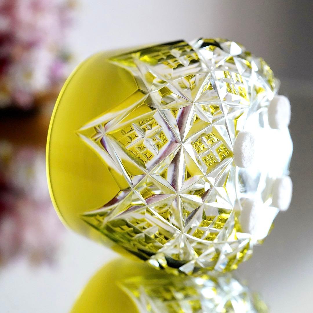 美品★希少オールドバカラBACCARAT コルベール グリーン色被せ 小物入れA