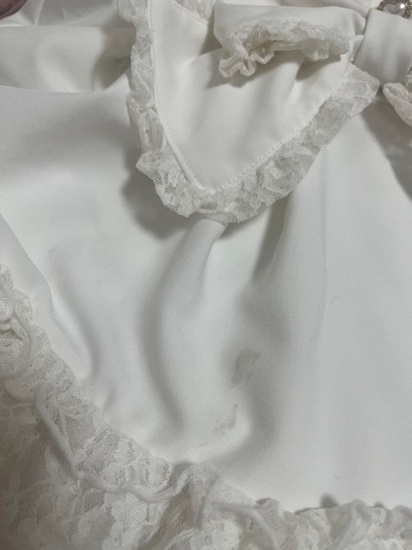 【LIZLISA】 ティアラリボンテ イアードワンピースホワイト