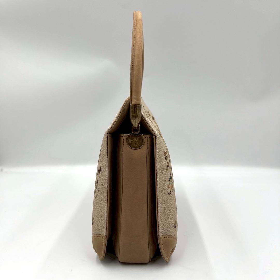 美品　OKAJIMA オカジマ　岡重　和装バッグ　皇室御用達　絹100%