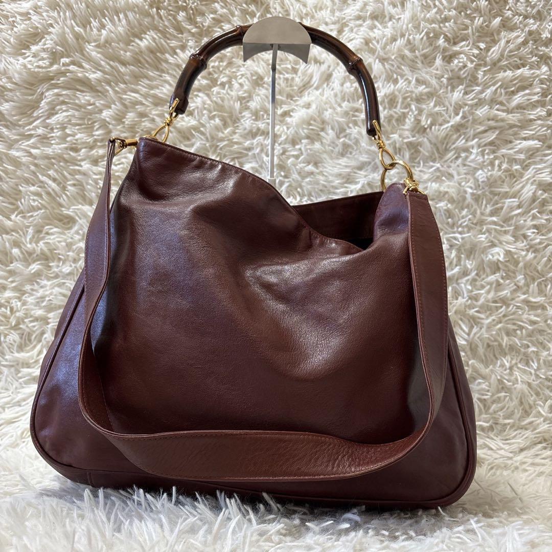 GUCCI BAMBOO グッチバンブー　2WAY ショルダーバッグ