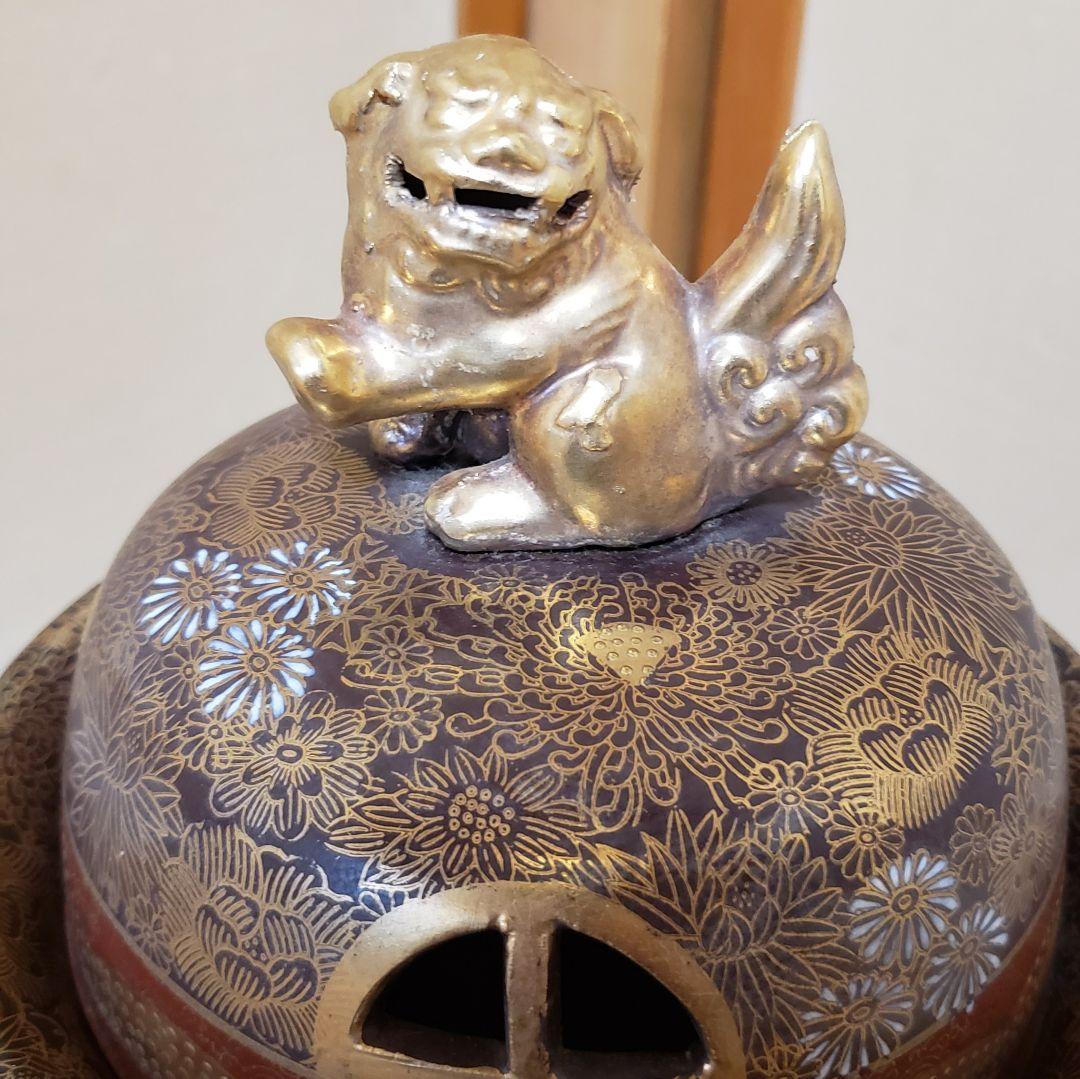 【期間限定価格】九谷焼 大香炉 香炉 連山 共箱 希少 美品
