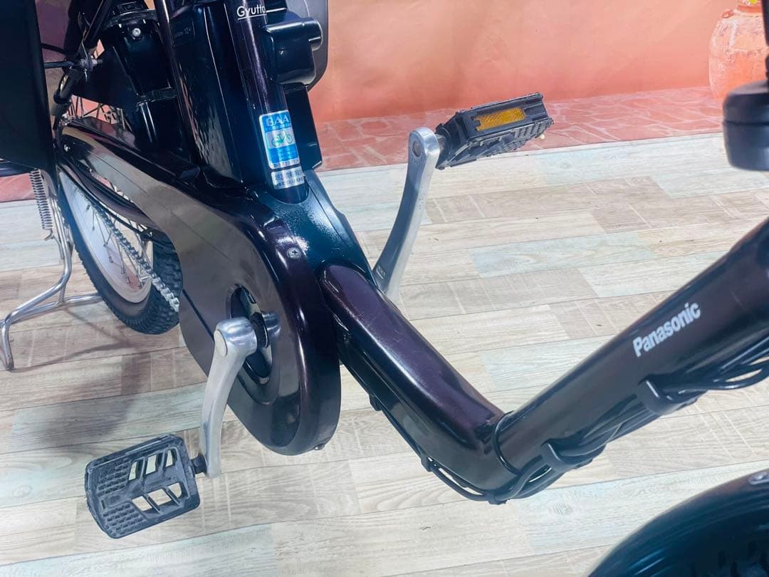 パナソニックギュット⭐️12AH！子供乗せ電動アシスト自転車Y3016