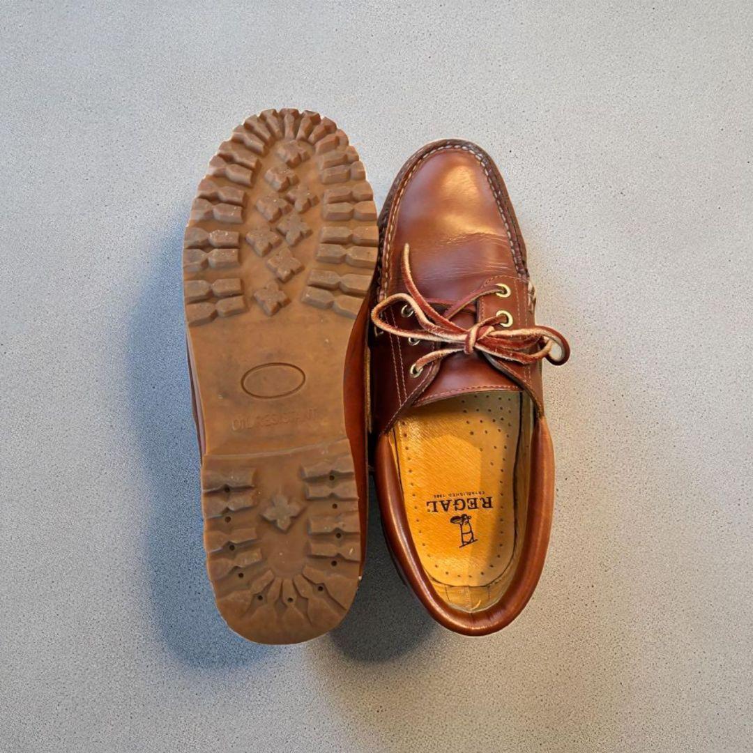 【美品】 timberland 3eye風 REGAL デッキシューズ ブラウン