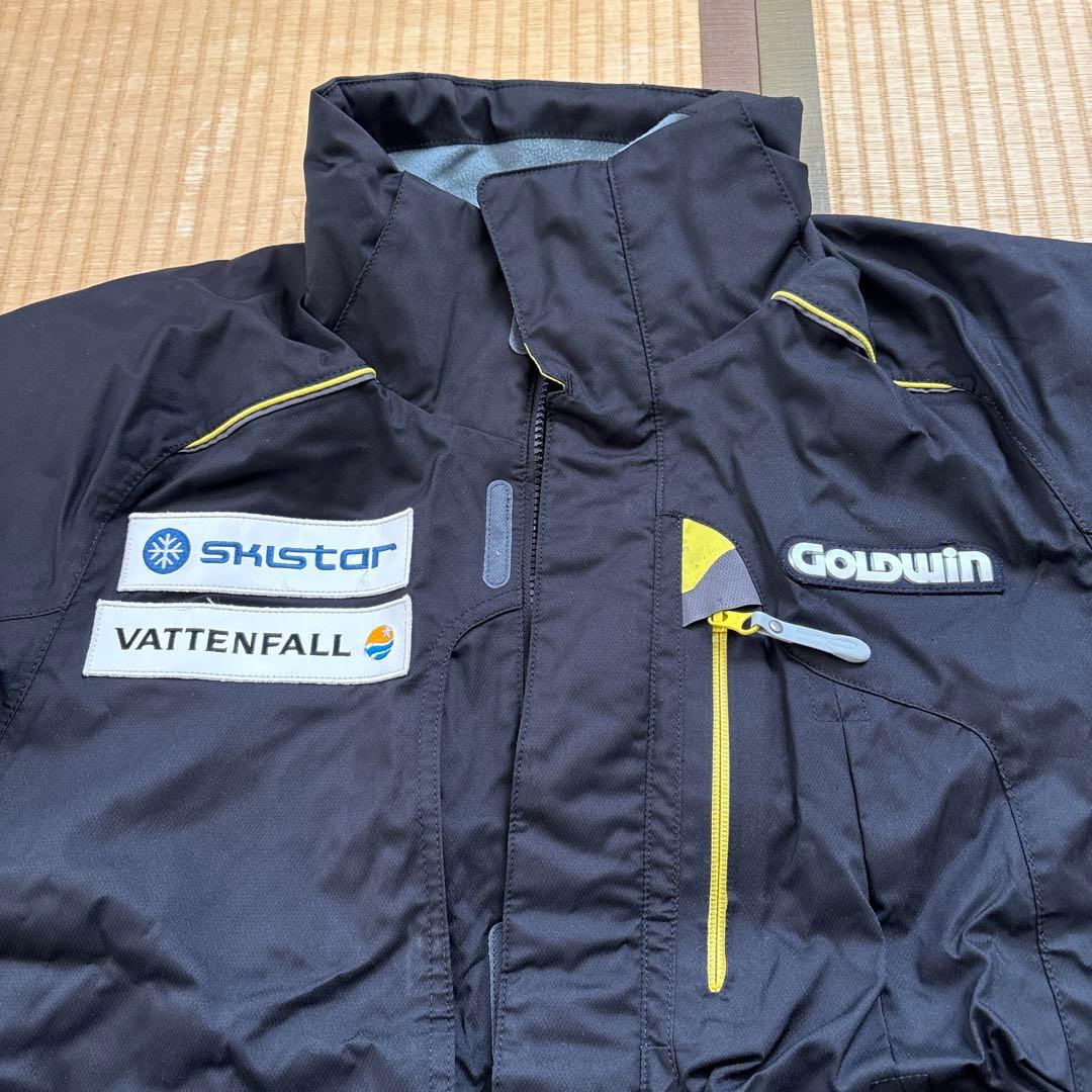 Goldwin スキーウェア ブラック/イエロー/サイズ上M下L