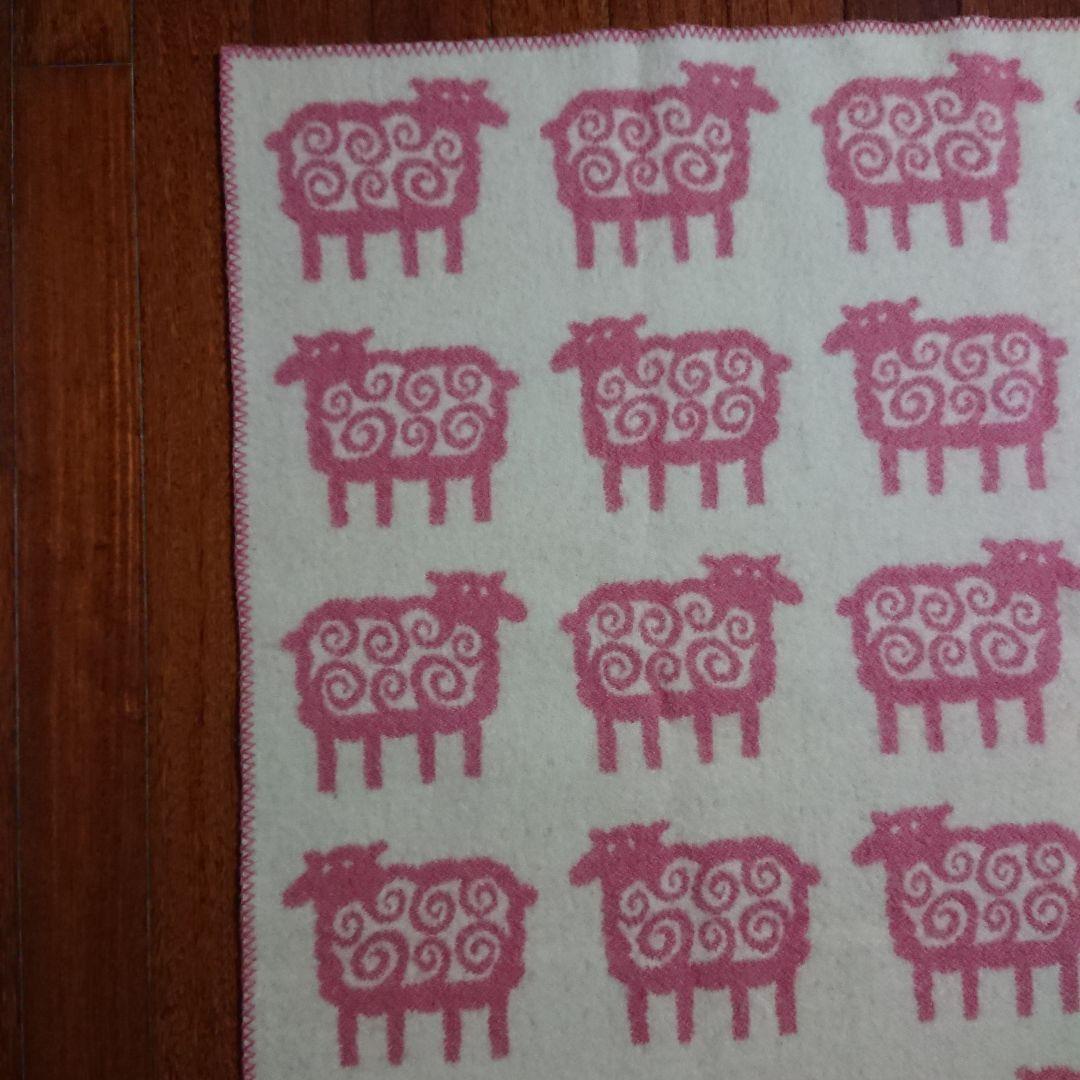 ハーフブランケット ベングトのヒツジ ウール80% コットン20% クリッパン