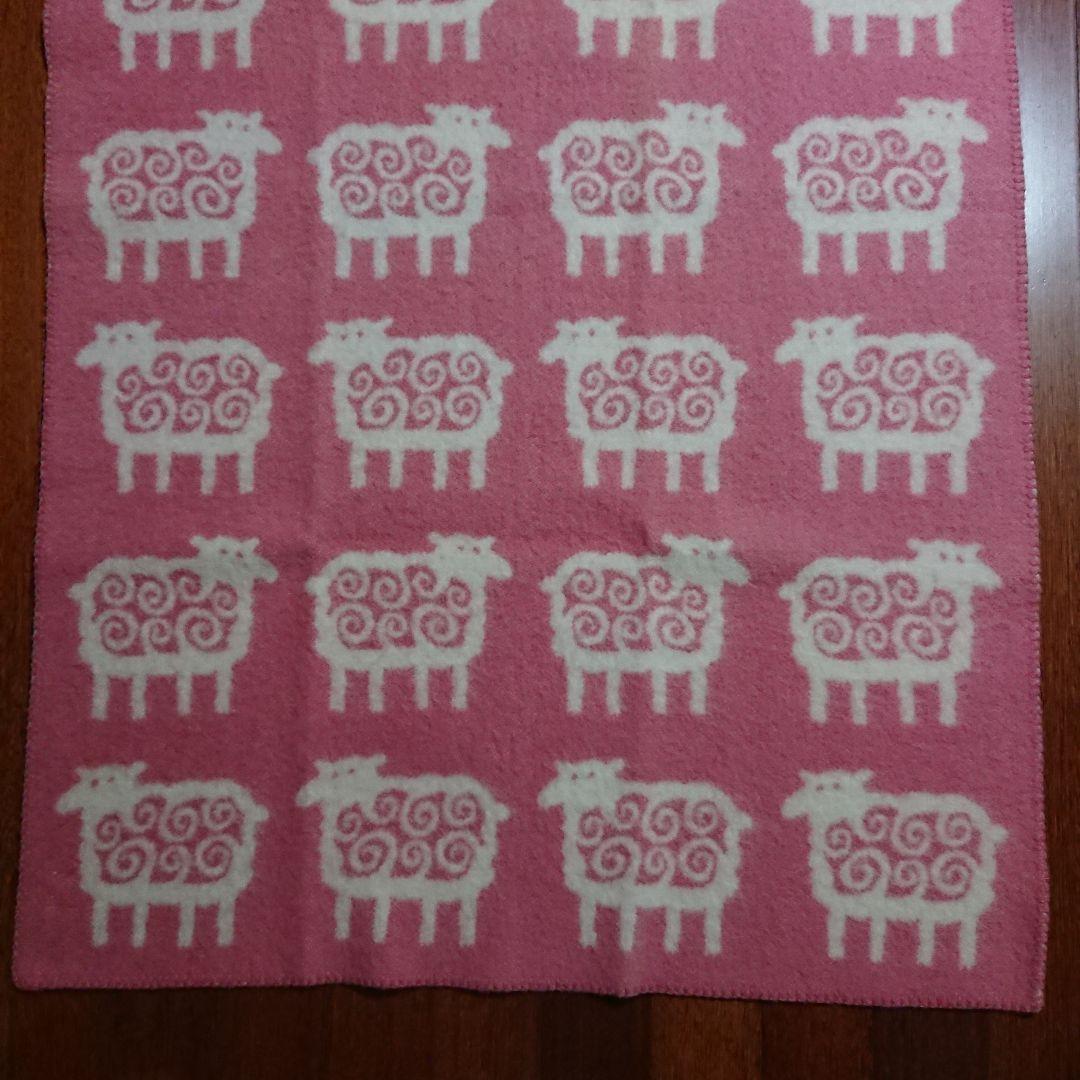 ハーフブランケット ベングトのヒツジ ウール80% コットン20% クリッパン