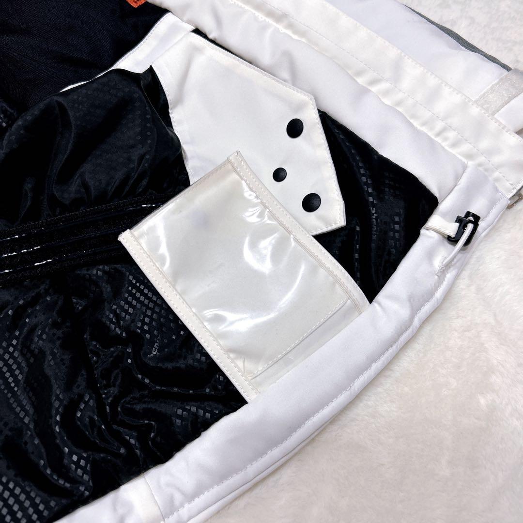 【極美品】PHENIX スキーウェア Lサイズ ホワイト/グレー　ブラック