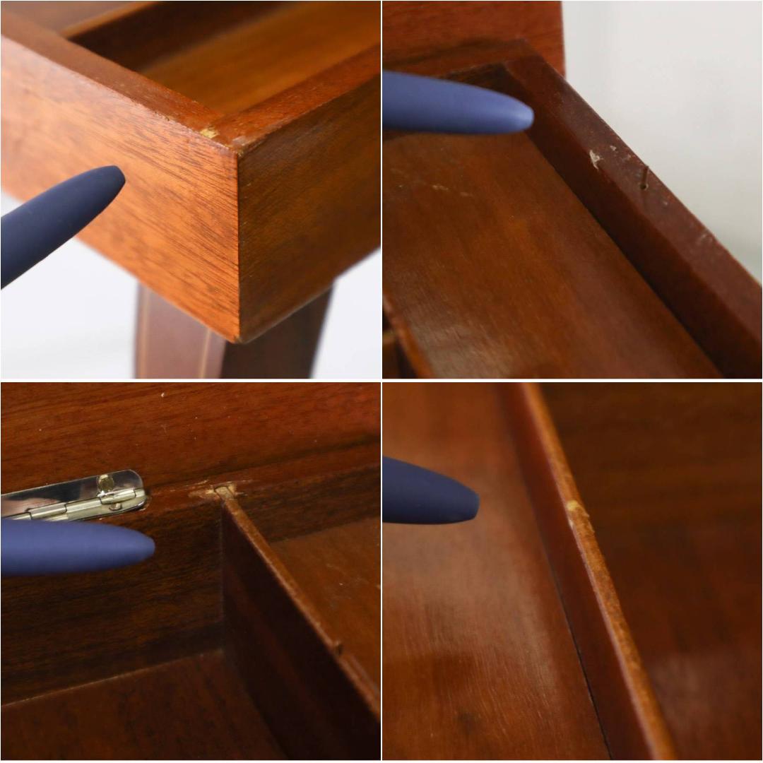 値下イタリア製 オルゴール付象嵌細工サイドテーブル 帰れソレントへ クラシカル