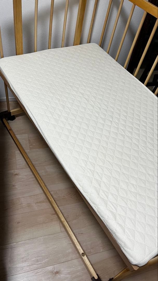 ファルスカ ベッドサイドベッド03 、敷布団、防水マット・マットレス付き