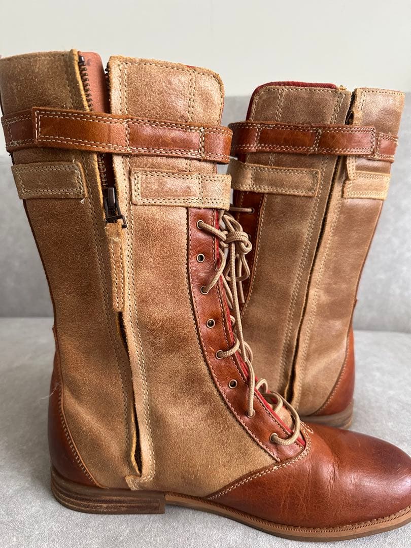 【値下げ】Timberland ブラウンレザー ロングブーツ