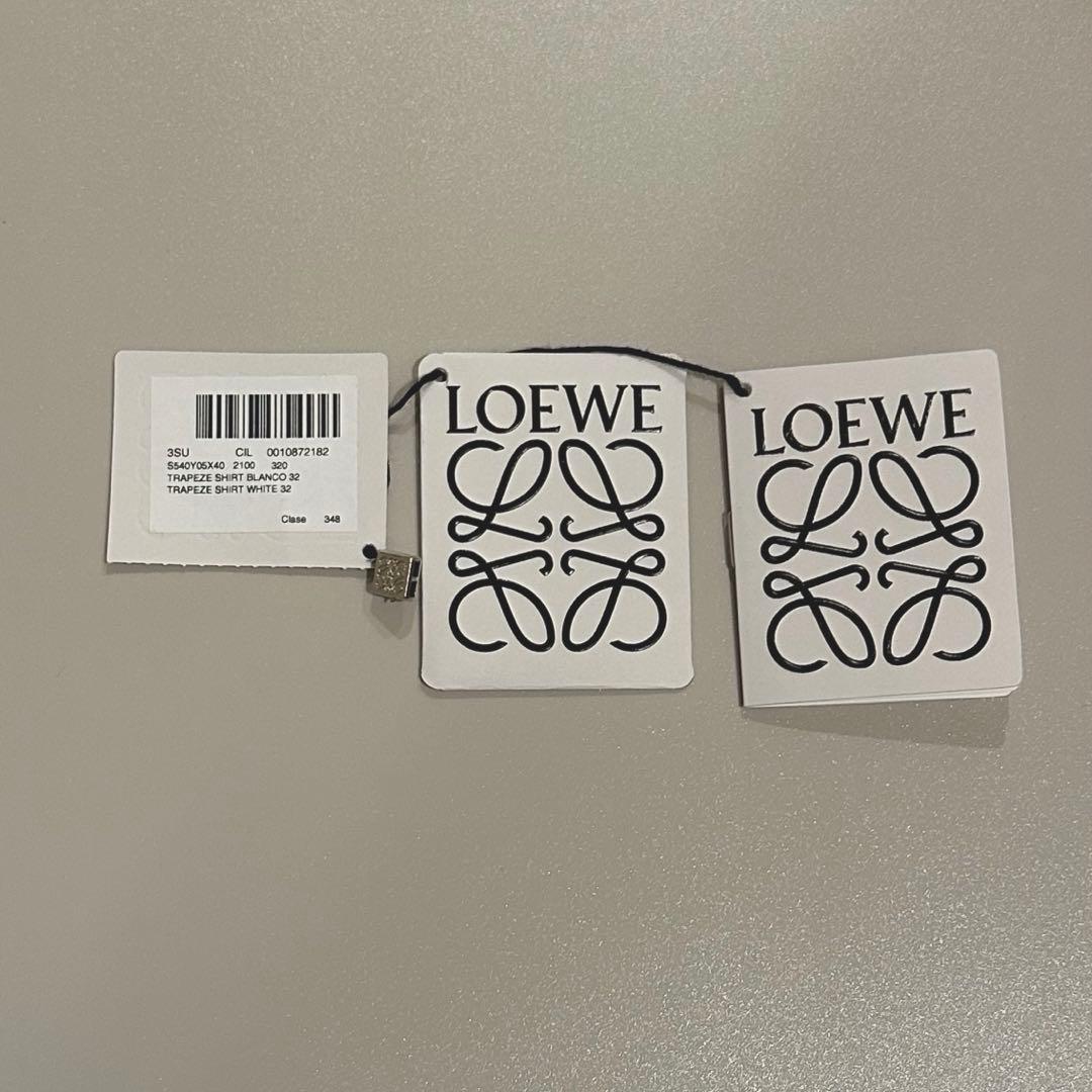 LOEWE ロエベ　トラペーズシャツ ホワイト