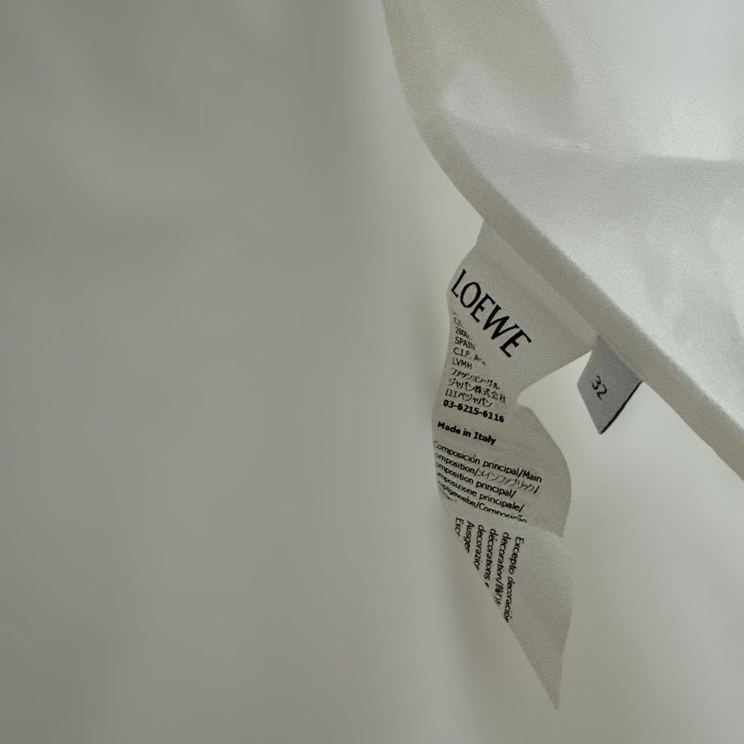 LOEWE ロエベ　トラペーズシャツ ホワイト