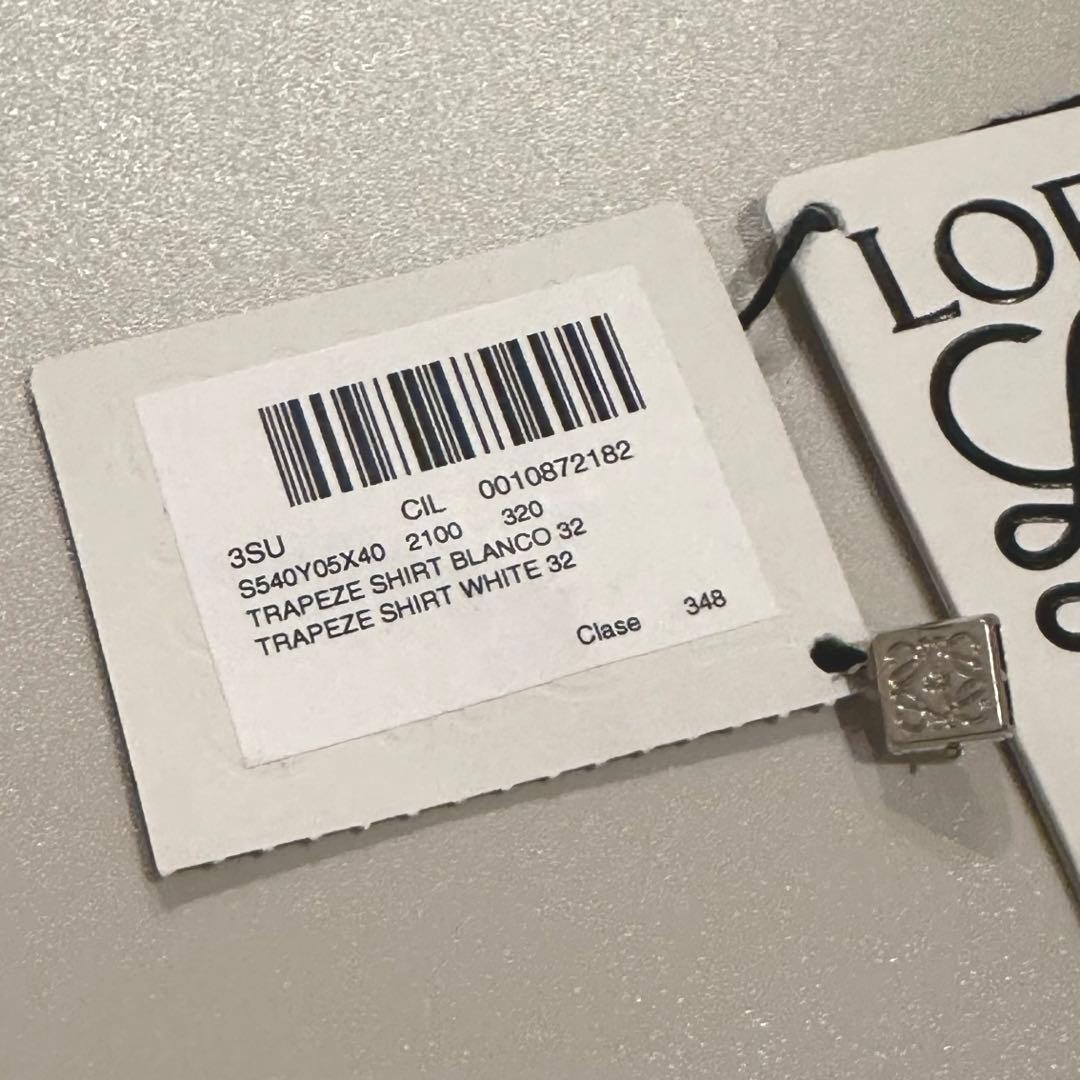 LOEWE ロエベ　トラペーズシャツ ホワイト