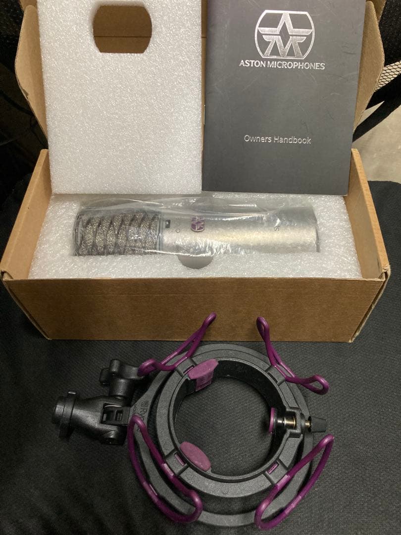 アストン　スピリット　コンデンサーマイク、ラスト1本 ショックマウント付き！