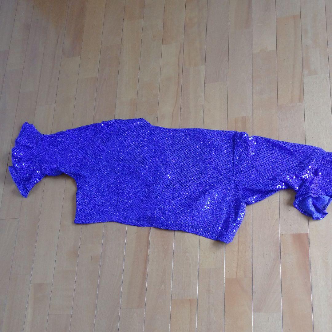 ダンス衣装　ラテンドレス　２ピース　中古　２Ｌ