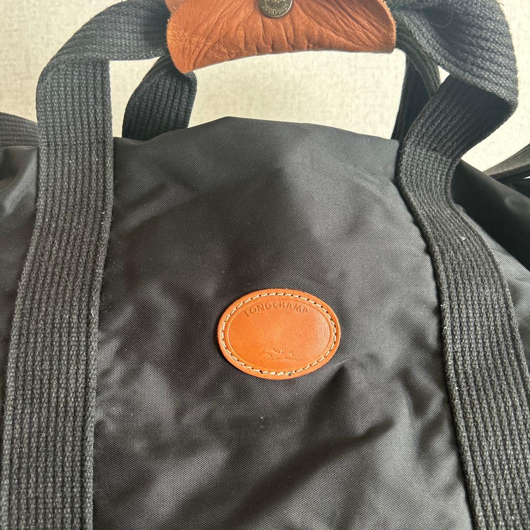 LONGCHAMP ブラック ボストンバッグ