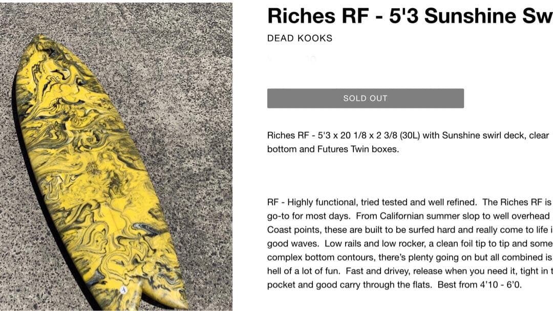 5’3 DEADKOOKS RICHES RF デッドクークス