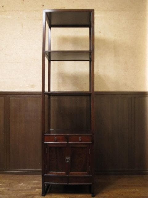 美品 松本民芸家具 ミズメザクラ 無垢材 A型 朝鮮棚 定価357,500円
