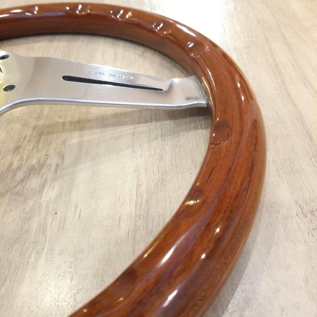 【美品】NARDI★ナルディクラシックウッドポリッシュステアリング/当時物33Φ