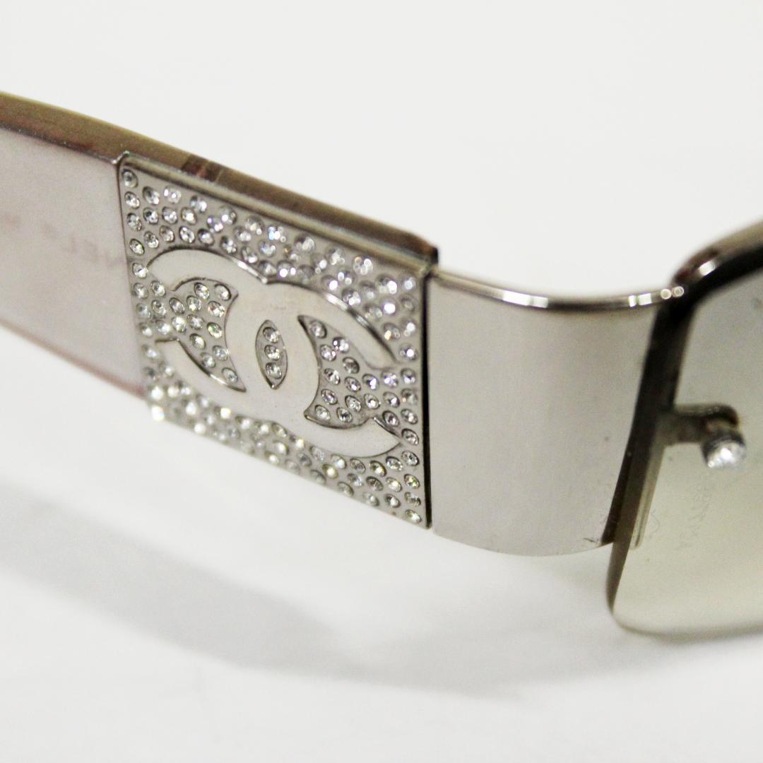 激レア 美品 シャネル サングラス ココマーク ラインストーン CHANEL