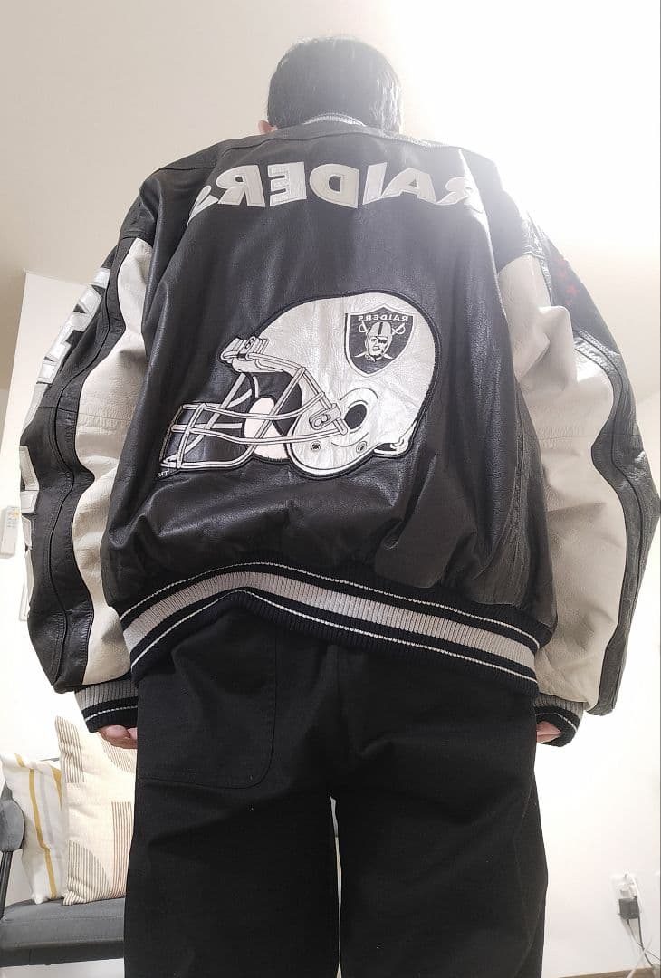 【超希少モデル】カールバンクス　レイダース刺繍　レザージャケットXL