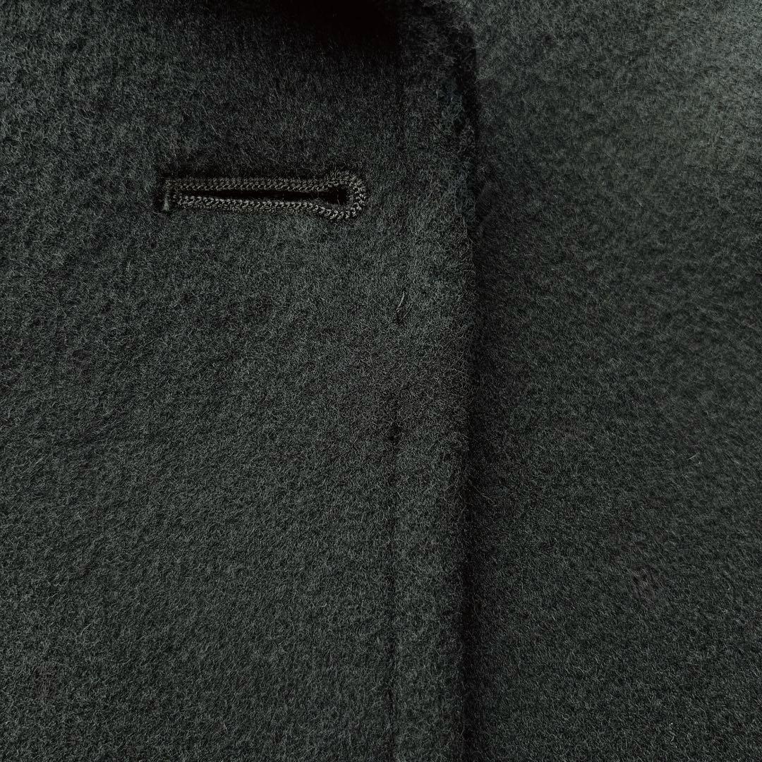 24AW TICCA ダブルブレストピーコートTBDA-232 ブラック