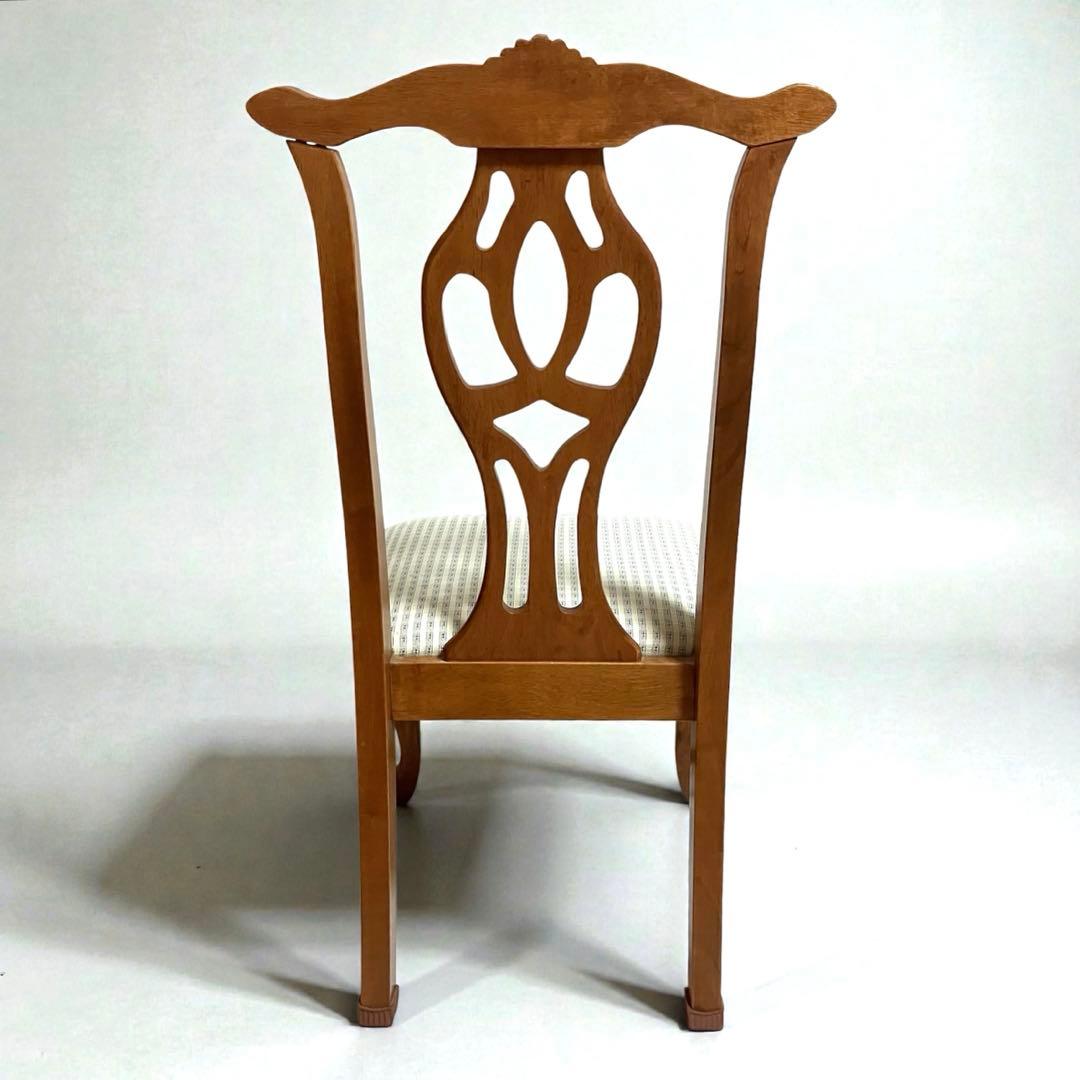 【美品】英国 イギリス アンティーク　ダイニングチェア 猫脚 チッペンデール様式