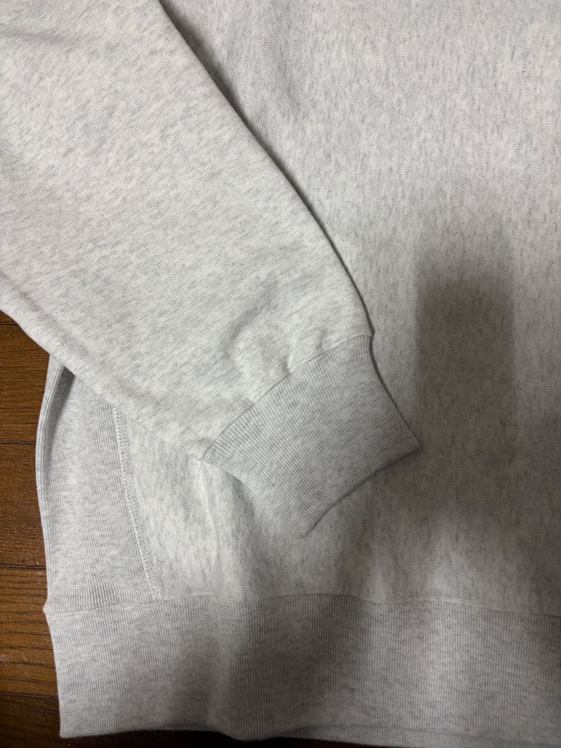 スティーブンアラン グレー 裏起毛コットンクルーネック スウェット M