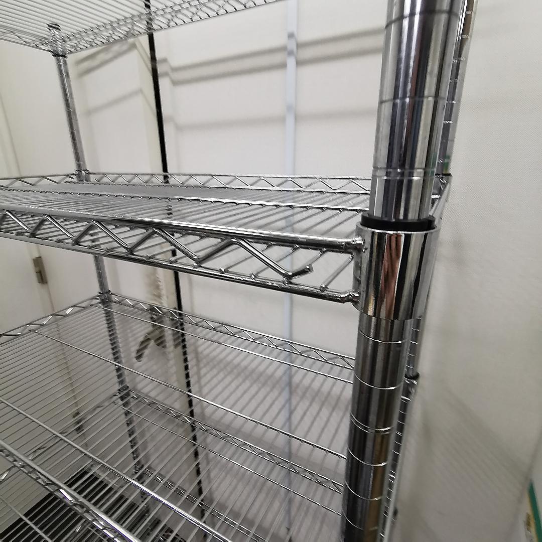 幅90cm　スチールラック 5段 シルバー