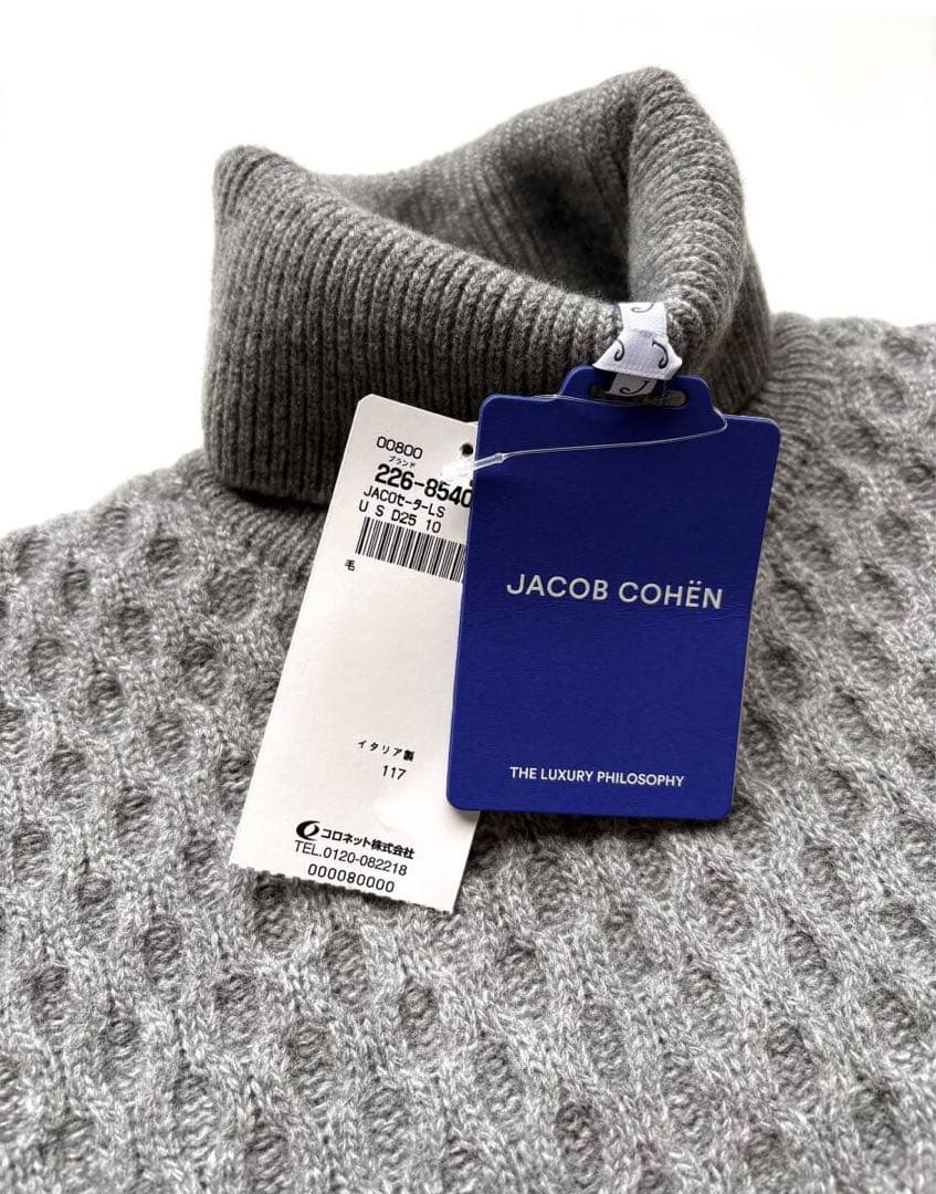 新品 ヤコブコーエン L JACOB COHEN タートルネック 定価8.8万