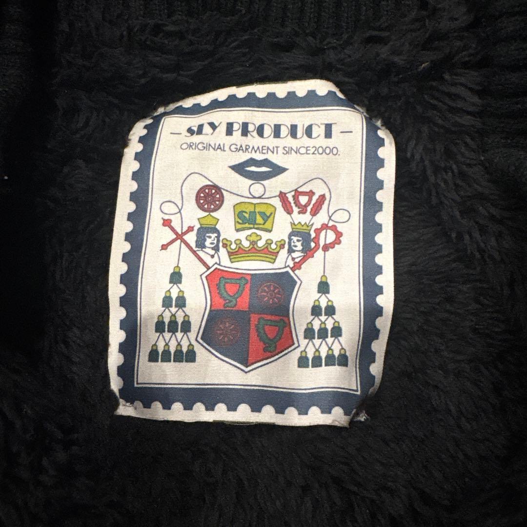 SLY スライ モッズコート ラクーンファー y2k 黒 ブラック