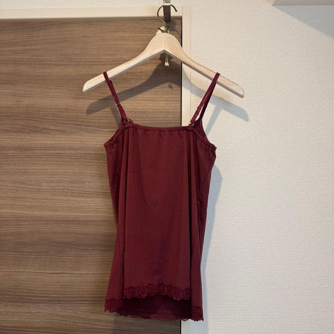 【希少】00s 美品 axes femme ビッグ リボン キャミソール 赤 M