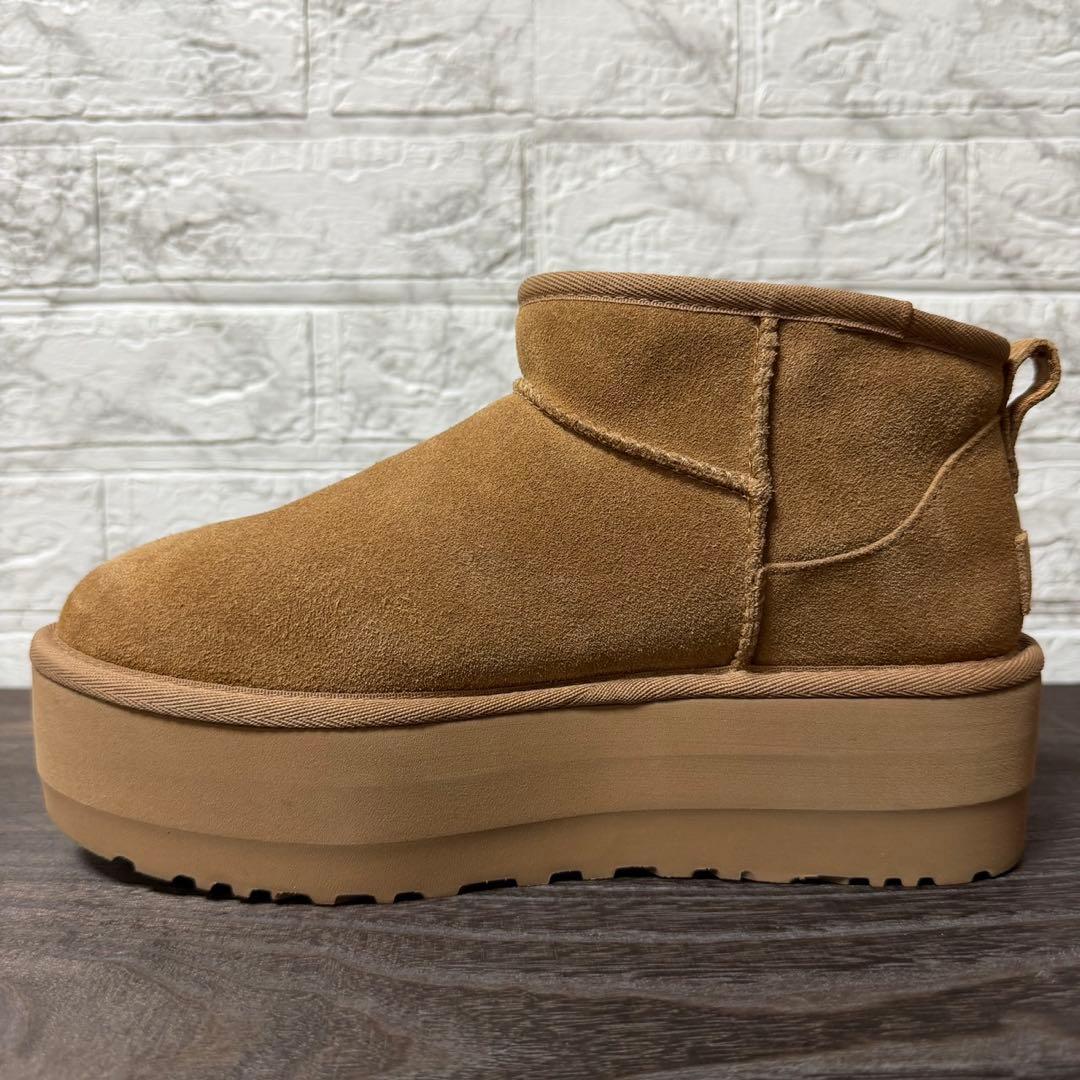 UGG クラシックウルトラミニ プラットフォーム 25cm チェスナット