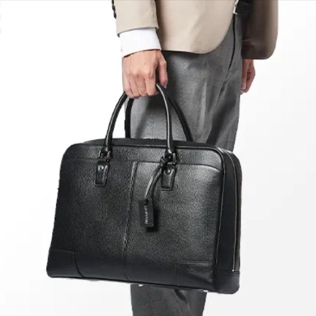 ✨未使用級✨SONNE ゾンネ　2way ビジネスバッグ　本革　ブラック　A4