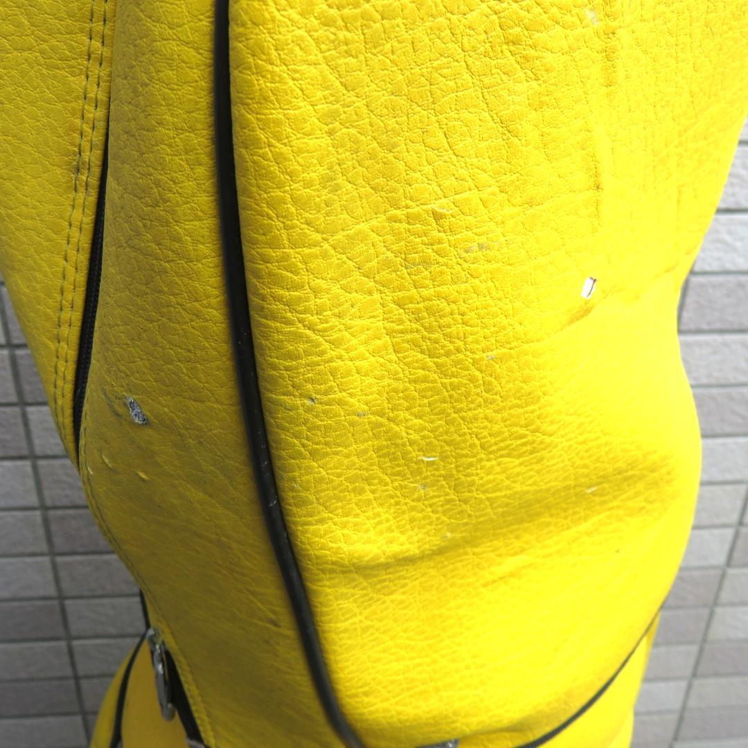 MU SPORTS MUスポーツ キャディバッグ ゴルフバッグ　イエロー