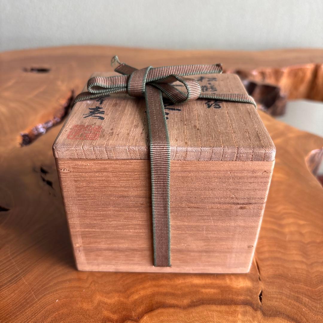 松鶴蒔絵 平棗 金蒔絵 作家物 茶道具 共箱