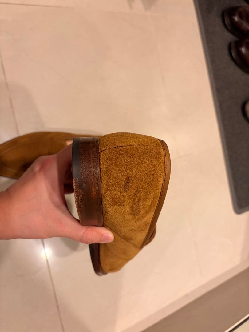 エドワードグリーン スエード ローファー 184E Edward Green