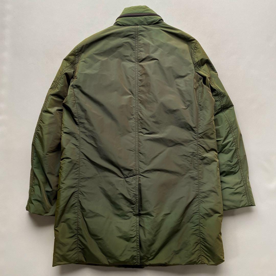 【絹玉虫/未使用級】バーバリーロンドン ダウンコート M ノバチェック