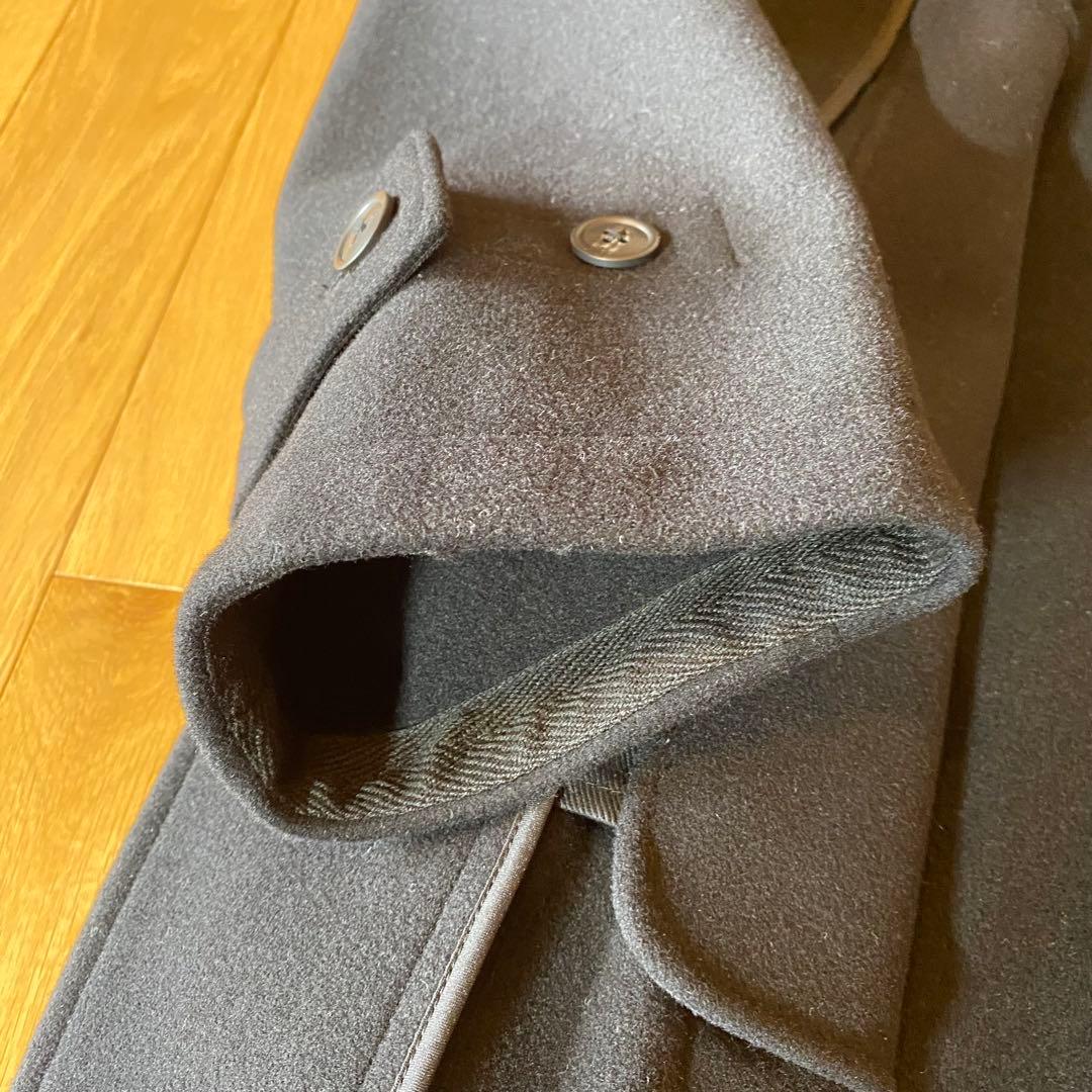 【新品・未着用】＋J ウール　オーバーサイズ　ダッフルコート　ブラック