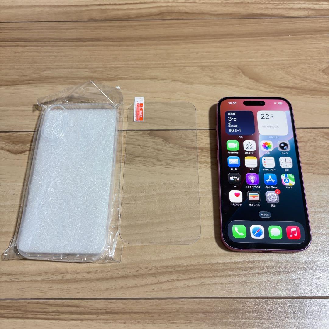 バッテリー91% iPhone16 128GB ピンク