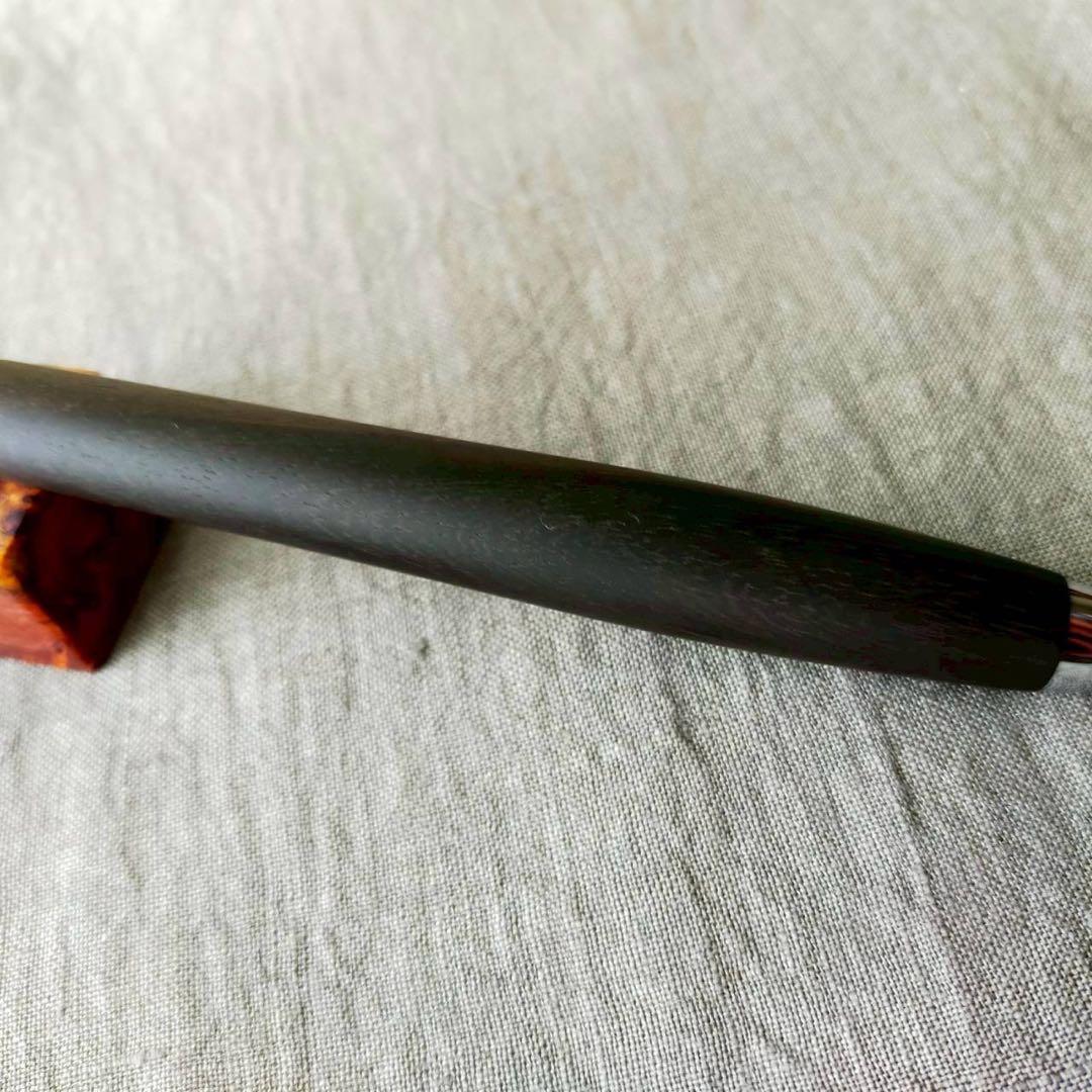 【まそ】　本紫檀　玉虫色　木軸シャープペン　0.5mm シルバー