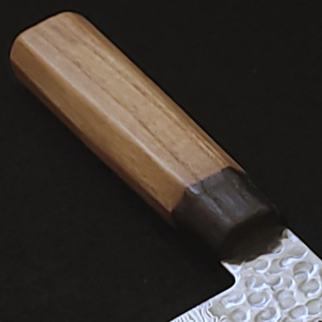 AUS10 ダマスカス 牛刀包丁 240㎜ G9361 焼栗柄 月光作 １点物