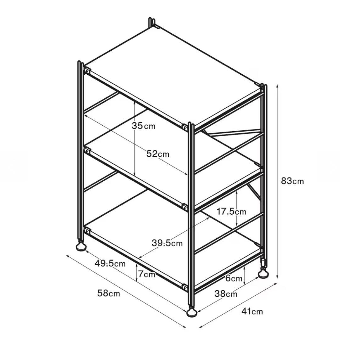 無印良品　スチールユニットシェルフ・スチール棚セット・小・ライトグレー