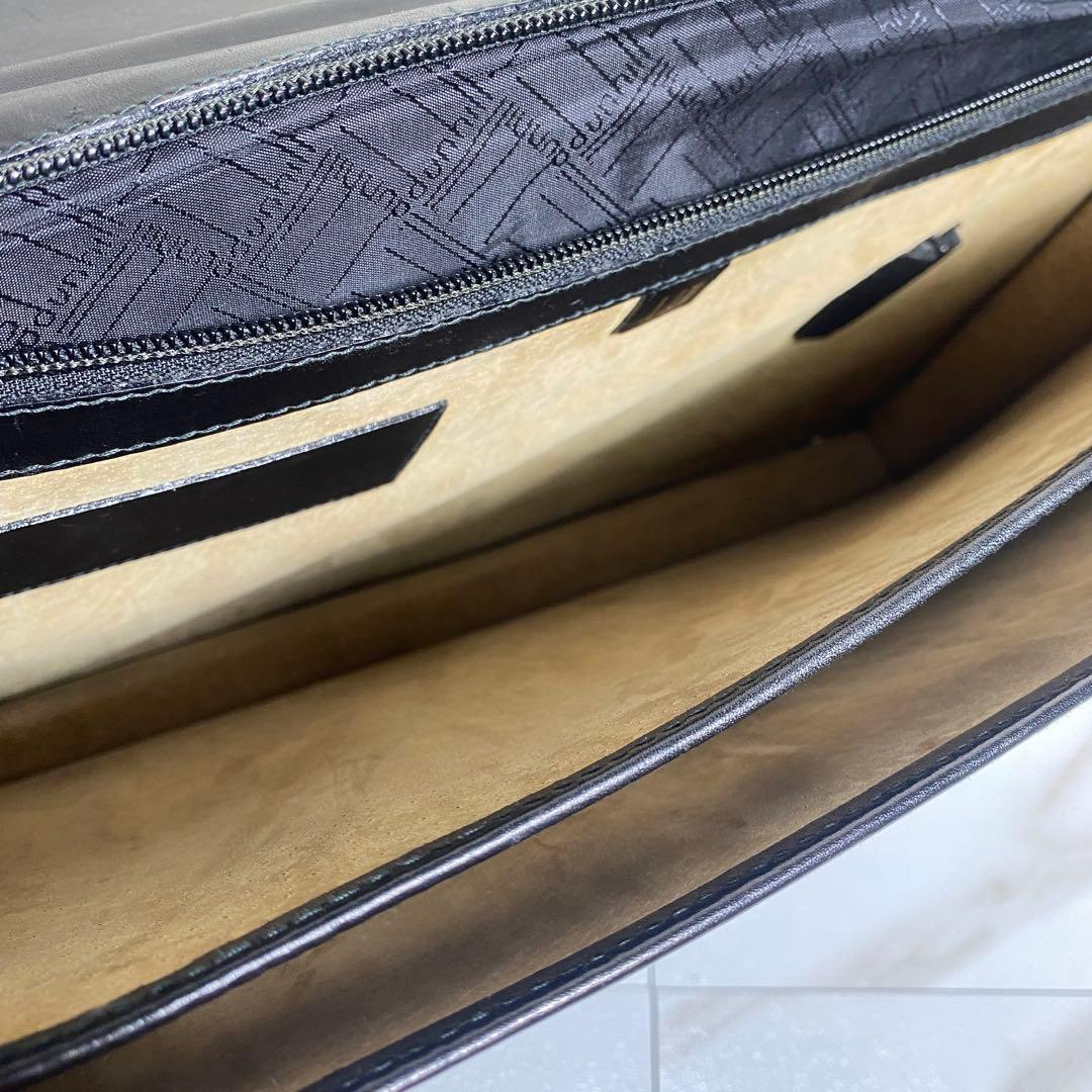 希少⭐︎ダンヒル 自立型ビジネスバッグ ブリーフケース オールレザー 布袋付き