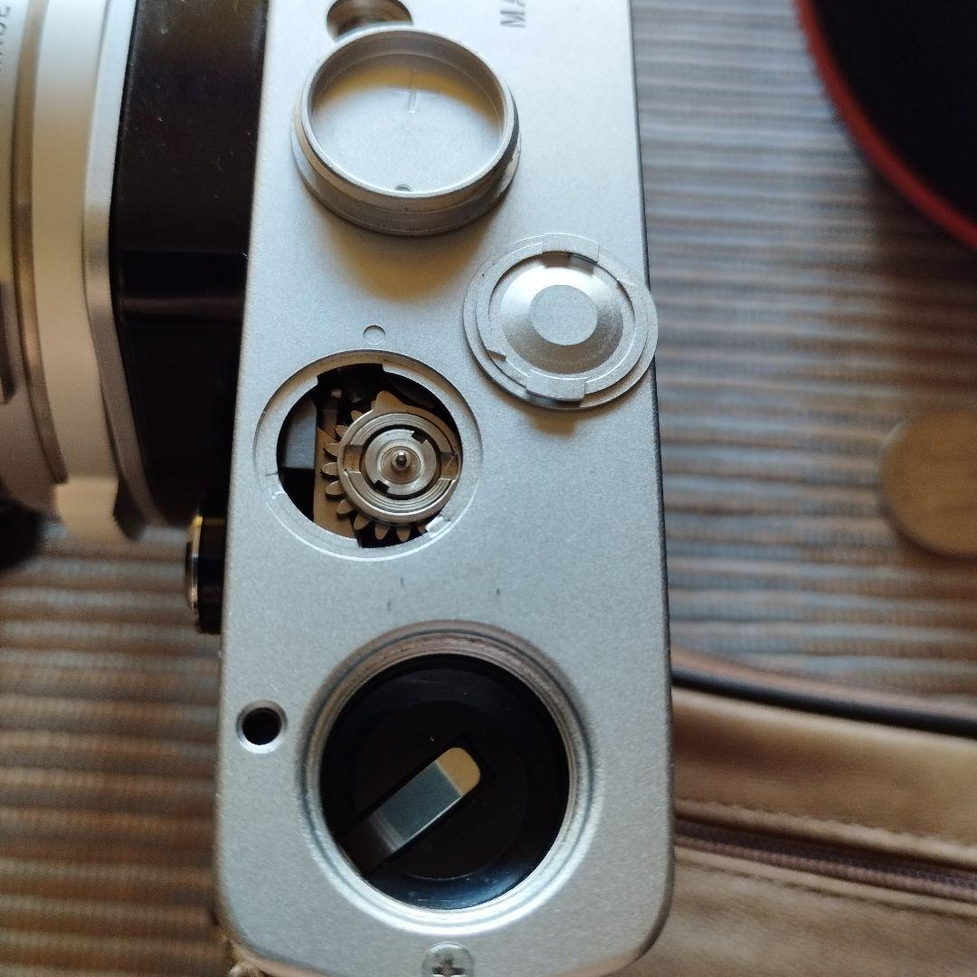 【美品】オリンパス　OM-1N シルバー　50mmF1.8レンズ、本革ケース付き