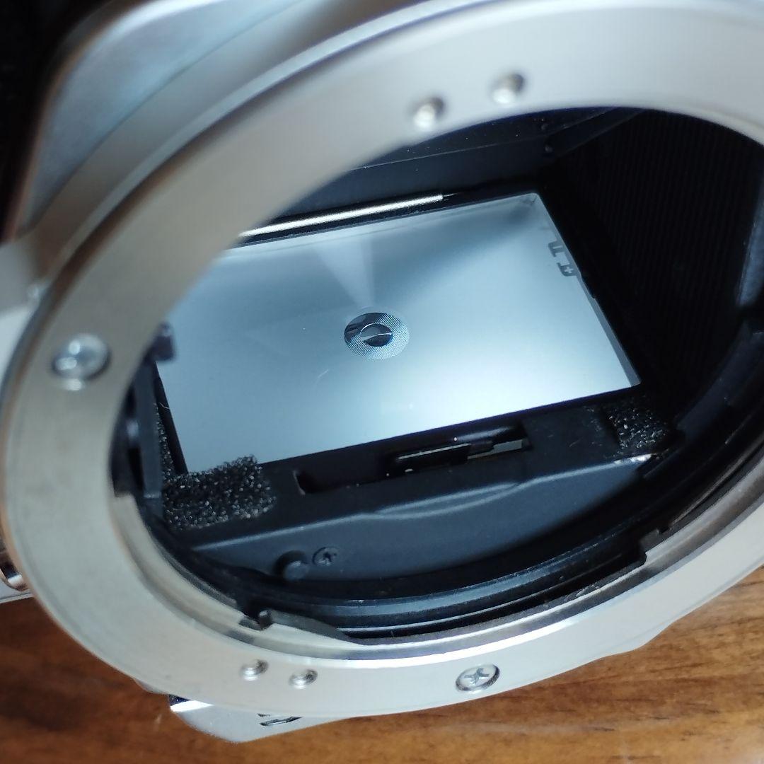 【美品】オリンパス　OM-1N シルバー　50mmF1.8レンズ、本革ケース付き