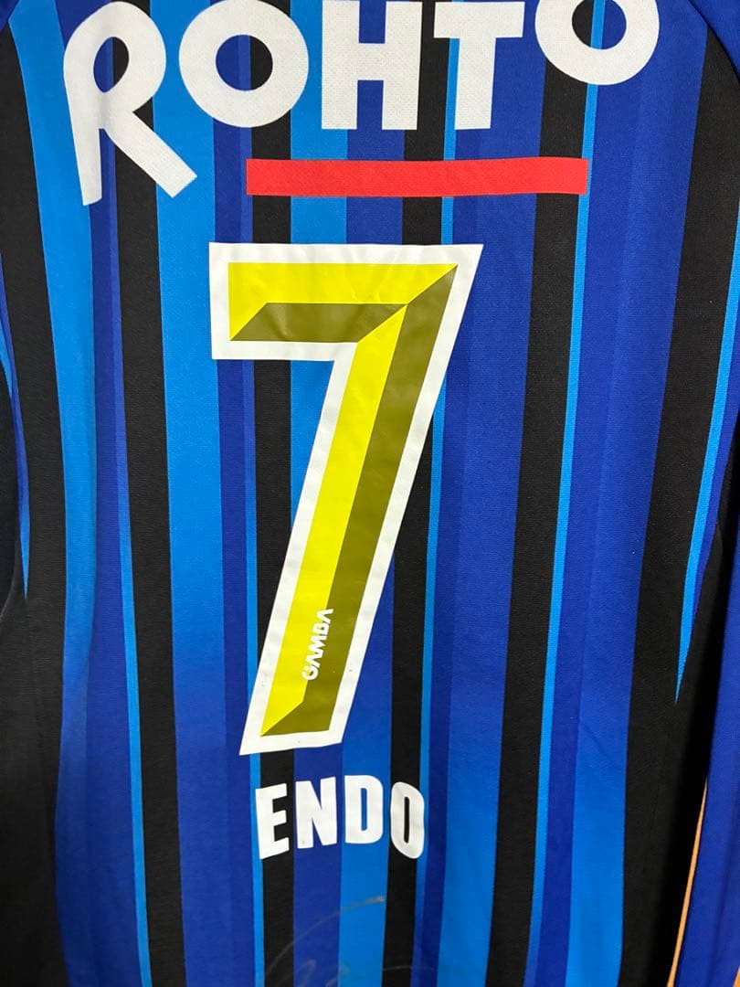 遠藤保仁　直筆サイン入　レプリカユニフォーム　UMBRO　アンブロ　Sサイズ